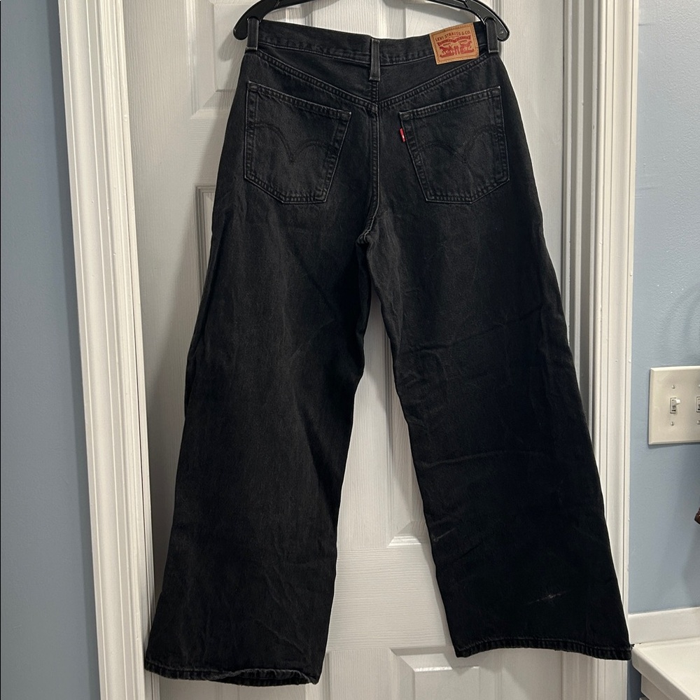 Women's Black Wide Leg Jeans
